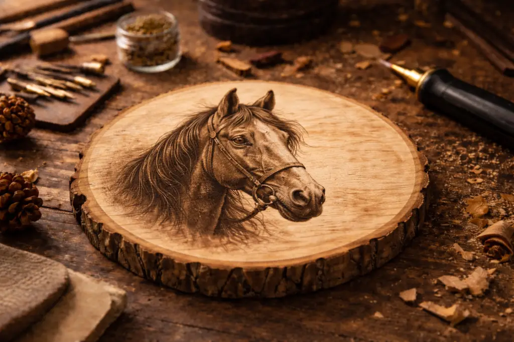 Paard op hout