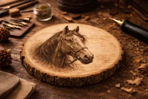 Paard op hout